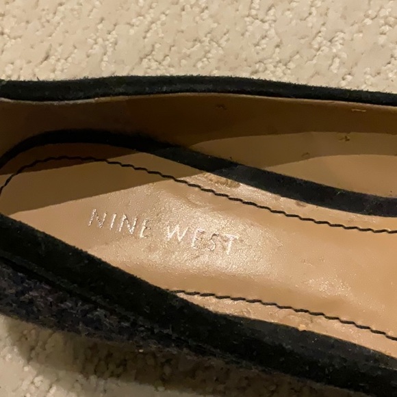 Nine West houndstooth like plaid patterned low heels EI - Picture 5 of 6